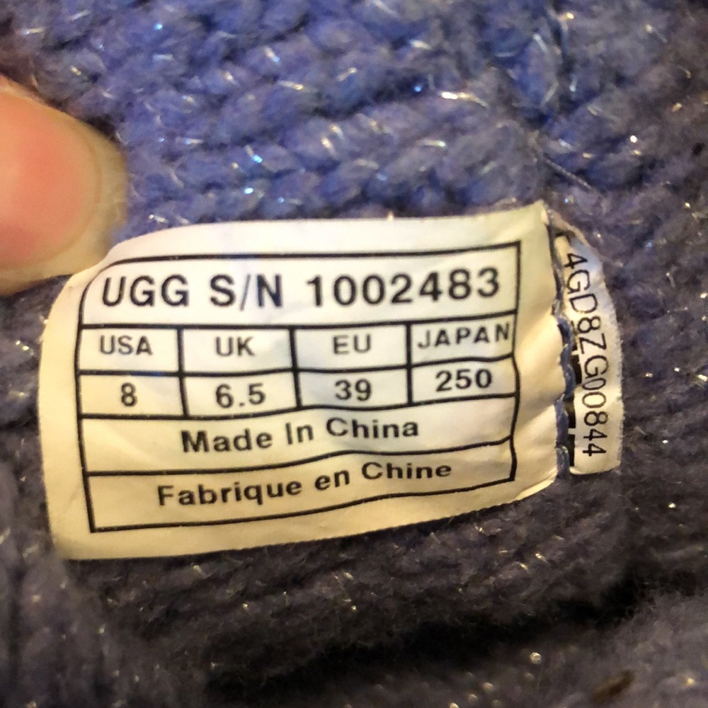 Purple UGG Cardigan Boots - Picture 4 of 7